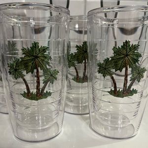 Set of 4!! Tervis three palms Tumbler
